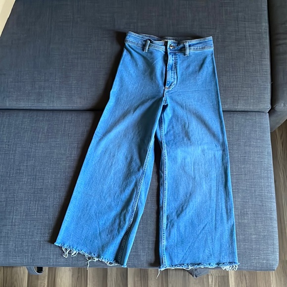 Zara Jeans Zara Wide Legs Marine Jeans Poshmark